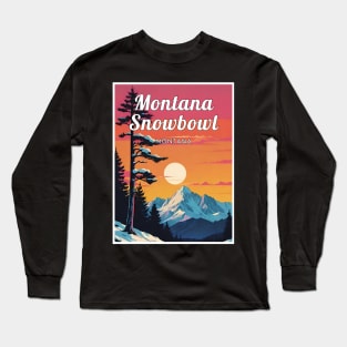 Montana Snowbowl ski Montana USA Long Sleeve T-Shirt